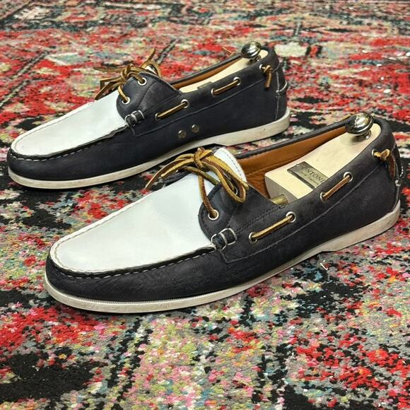 VGUC Rancourt & Co x Polo Ralph Lauren Boat Shoe Spectator Moc Maine USA 13 D main image 5